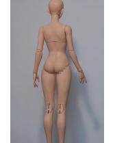 64cm 2.0 girl doll BODY only【2D-DOLL】64cm SD16 size BJD girl doll